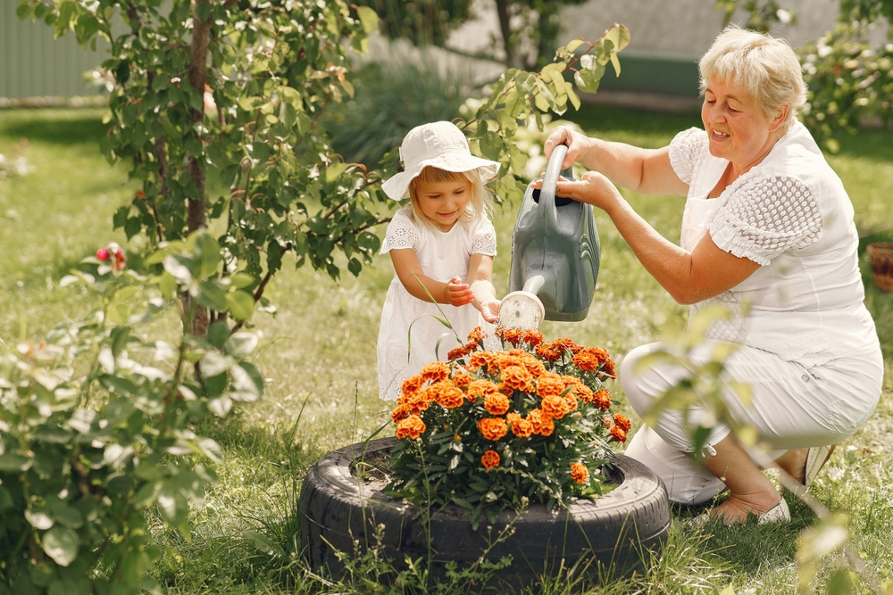 gardening with grandkids