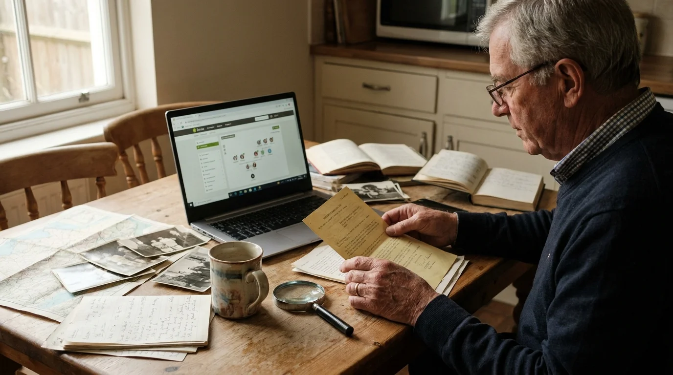 Editorial photograph illustrating: Tip #7: Genealogy and Archival Research