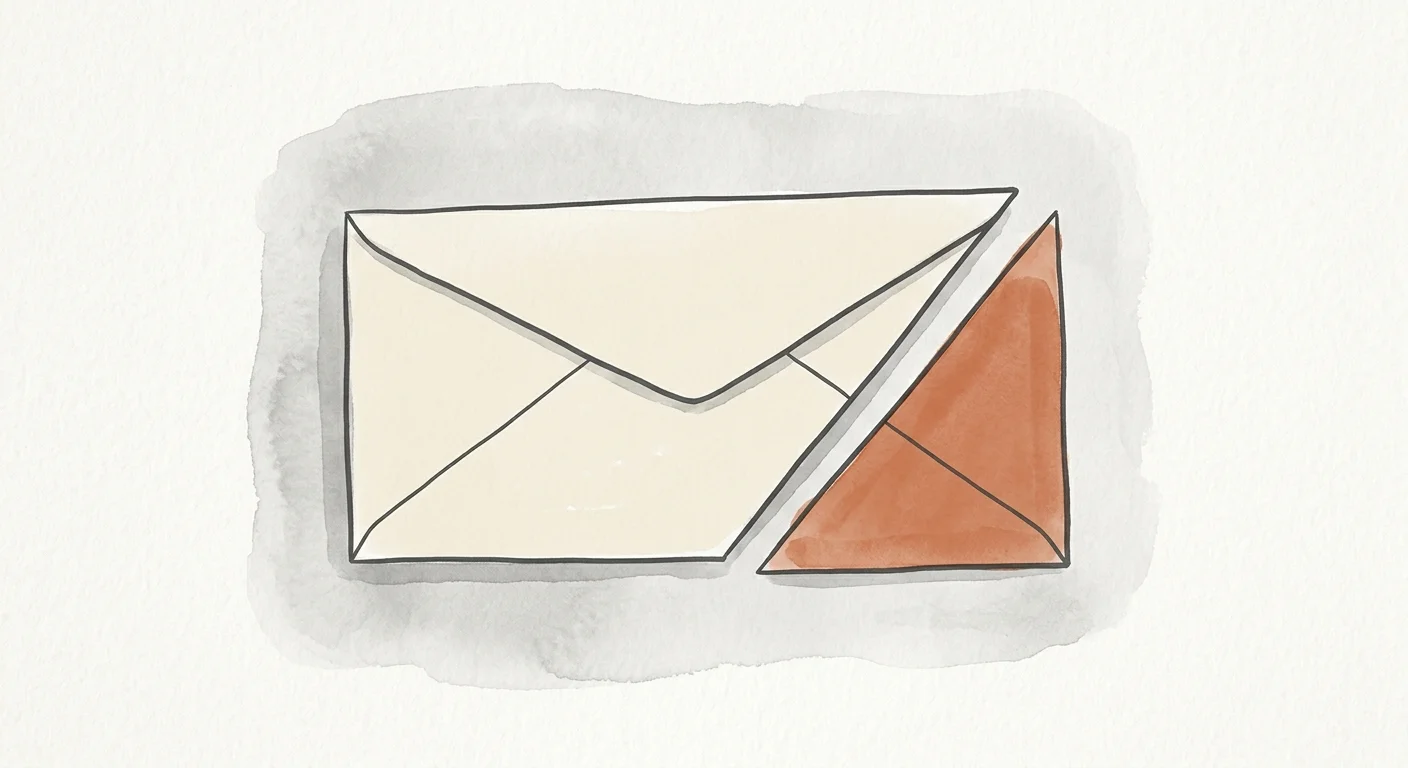 An elegant watercolor illustration of a document envelope with a small portion highlighted, representing tax withholding.