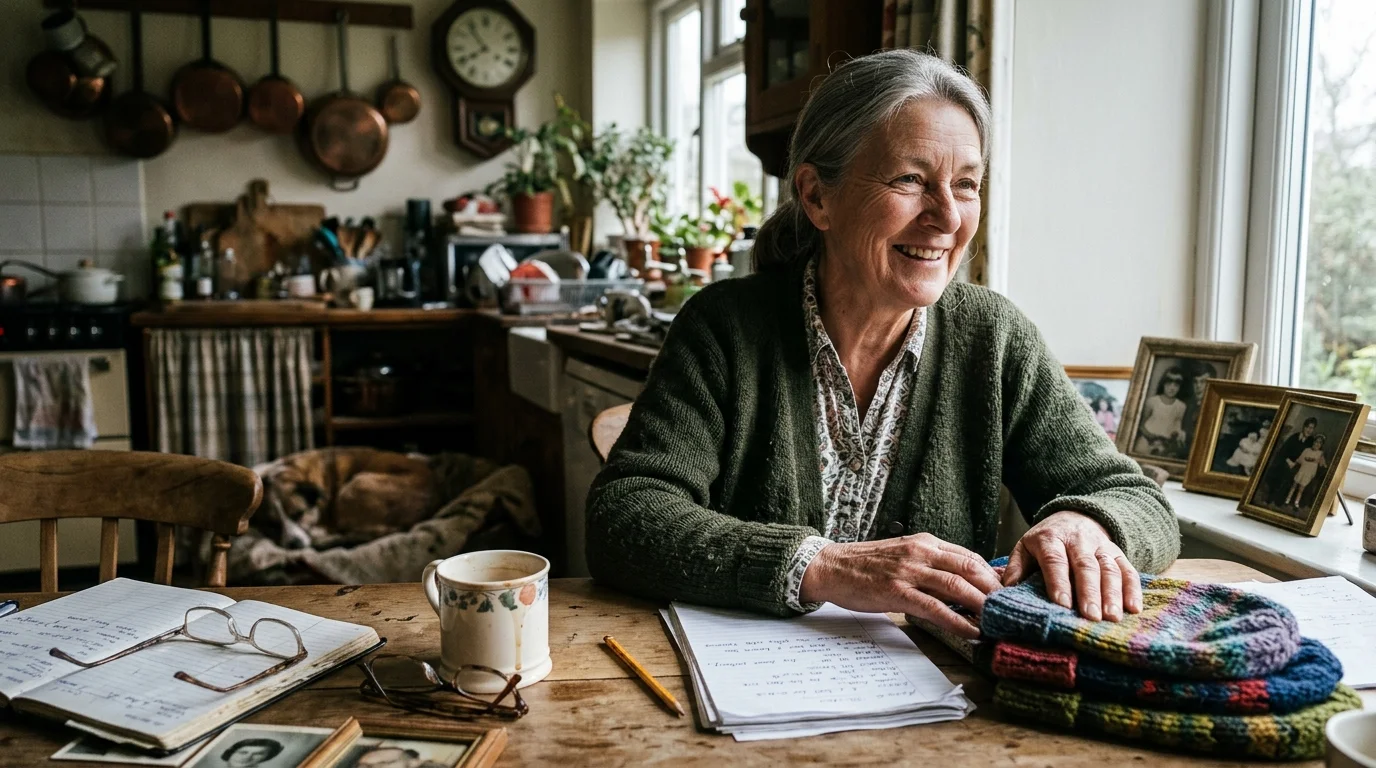 Editorial photograph illustrating: The Takeaway: Living a More Blissful Retirement