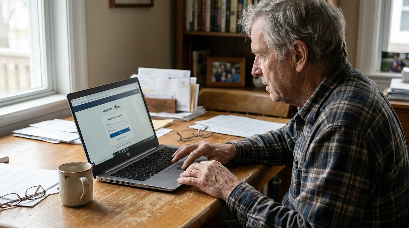 Editorial photograph illustrating: Tip #1: Secure Your "my Social Security" Account with Login.gov or ID.me